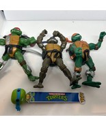 Lot of 3  2004 TMNT Action Figures Teenage Mutant Ninja Turtles 5&quot; - $22.84 CAD
