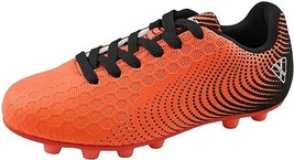Vizari Stealth Firm Ground Soccer Cleats, Orange/Black, Youth-10, VZSE93... - $10.90