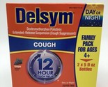 Delsym 12 Hour Cough Relief Grape Flavored Liquid 5 Fl oz Pack of 2 Exp:... - £22.75 GBP