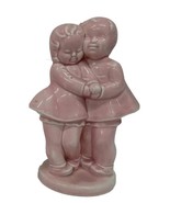Vintage Shawnee Boy &amp; Girl Sweethearts/ MAD CHILDREN Pink Planter/Vase P... - $29.00