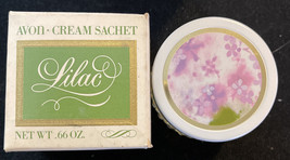 Avon Vintage Lilac Cream Sachet - Empty Collectable Bottle Trinket Box - $5.54