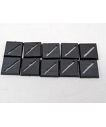 (10) Games Workshop 1984 20MM Black Bases With Slanted Slot - $364.23 MXN
