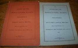 1895 1906 LOT 2 ANTIQUE NEW YORK HORTICULTURE SOCIETY CONVENTION PROGRAM... - $9.89