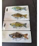 set of 4 multi jointed 4&quot;  artificial swim baits in 4 different patterns - €25,56 EUR