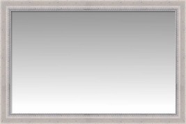 Custom Luxury Horizontal Wall Mirror with Rustic White Rope Lip Wood Frame - £291.13 GBP+
