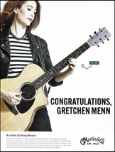 Gretchen Menn Martin SC-10E acoustic guitar advertisement 2022 ad print - £3.30 GBP