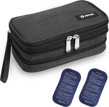 AUVON Insulin Cooler Travel Case, Expandable Insulated Diabetic Bag with... - £18.77 GBP
