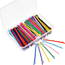 100 Pieces Colorful Bobby Pin Hair Styling Clips with 1 Storage Box for ... - £10.80 GBP