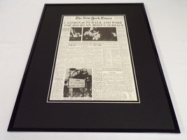 New York Times Feb 6 1971 Framed 16x20 Front Page Poster Apollo 14 on Moon - $79.19