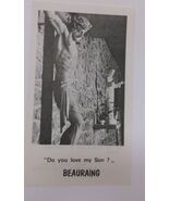 Our Lady of Beauraing, Black &amp; White  Prayer Card, From Belgium, NEW - $2.97