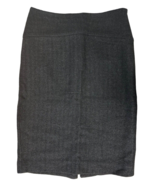 BANANA REPUBLIC Women&#39;s Herringbone Pencil Skirt 100% Wool Size 2 Dark Gray - $27.14 CAD