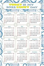 2022 Magnetic Calendar - Today is My Lucky Day - Themed 034 (5,25 x 8) - £7.81 GBP