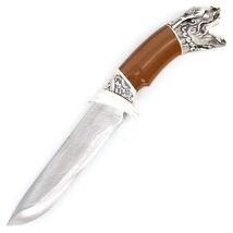 14" Dragon Head Dagger Crafted Fixed Blade Hunting Knife With Scabbard image 2