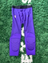 Nike Mens XL-T Nba Pro Hyperstrong Padded Tights Pants 3/4 AA0755 504 Lakers - $50.99