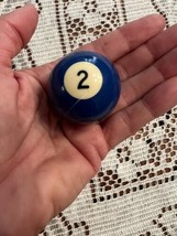 Replacement Mini Ballard Pool Ball 1.5&quot; Ball Number #2 Solid Blue 1.8 Oz... - £2.23 GBP