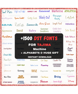 Machine Embroidery Fonts for Tajima +1500 – DST Format – Instant Download. - $18.00