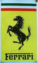 Ferrari Flag Yellow Vertical 3X5 Ft Polyester Best Flag Collector - £14.61 GBP