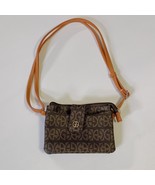 Giani Bernini Womes Brown Faux Leather Block Signature Short Strap Mini ... - $27.43 CAD