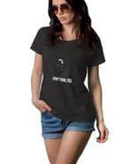 Don&#39;t Think, Feel. Fighter Quote  100% Cotton Black T-Shirt Tees For Women - £15.65 GBP