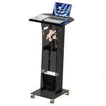 Black lecterns &amp; Podium with Storage Shelf for Classroom, - $629.96