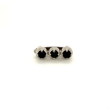 Vintage Sterling Silver Killian Unity Black Spinel Interchangeable Faceted Charm - £43.65 GBP