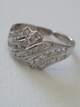 Sterling Silver Ring w/24 1.5mm and 8 1mm Faceted CZ Accents - $45.00