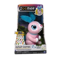 NIB Spin Master Zoomer Hungry Bunnies Shreddy Interactive Rabbit Toy - Pink - £257.30 GBP