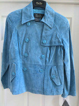 NEW: Terry Lewis - Leather Classic Luxuries, Suede, Blue - Medium Basic ... - $124.99