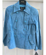 NEW: Terry Lewis - Leather Classic Luxuries, Suede, Blue - Medium Basic ... - $124.99