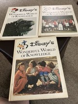 Lot Of 3 Vintage 1971 Walt Disney&#39;s Wonderful World of Knowledge Books Vol 10-12 - £8.86 GBP