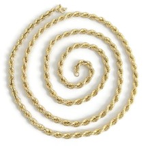 Authenticity Guarantee 
Vintage Long Rope Chain Necklace 18K Yellow Gold, 27 ... - £2,407.13 GBP