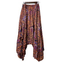 Masseys Large Elastic Waist Handkerchief Hem Fairycore Bohemian Flowy Skirt - £20.08 GBP