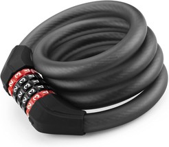 Rockbros Specialized Bike Lock Cable, 5 Digit Bike Lock Combination, 47, Gates - $35.99