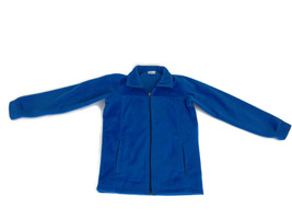 Columbia Children's Fleece Jacket Blue Zipper Collared Pockets Size Medium S5 - £14.52 GBP