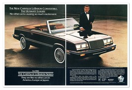 Print Ad 1982 Chrysler LeBaron Ricardo Montalban Vintage 2-Page Advertis... - $12.30