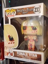 Female Titan 233 Funko Pop attack on titan hot topic anime waifu damaged... - $28.01