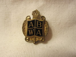Vintage ABWA American Business Woman&#39;s Association Torch w/ Scroll Pin - £4.70 GBP
