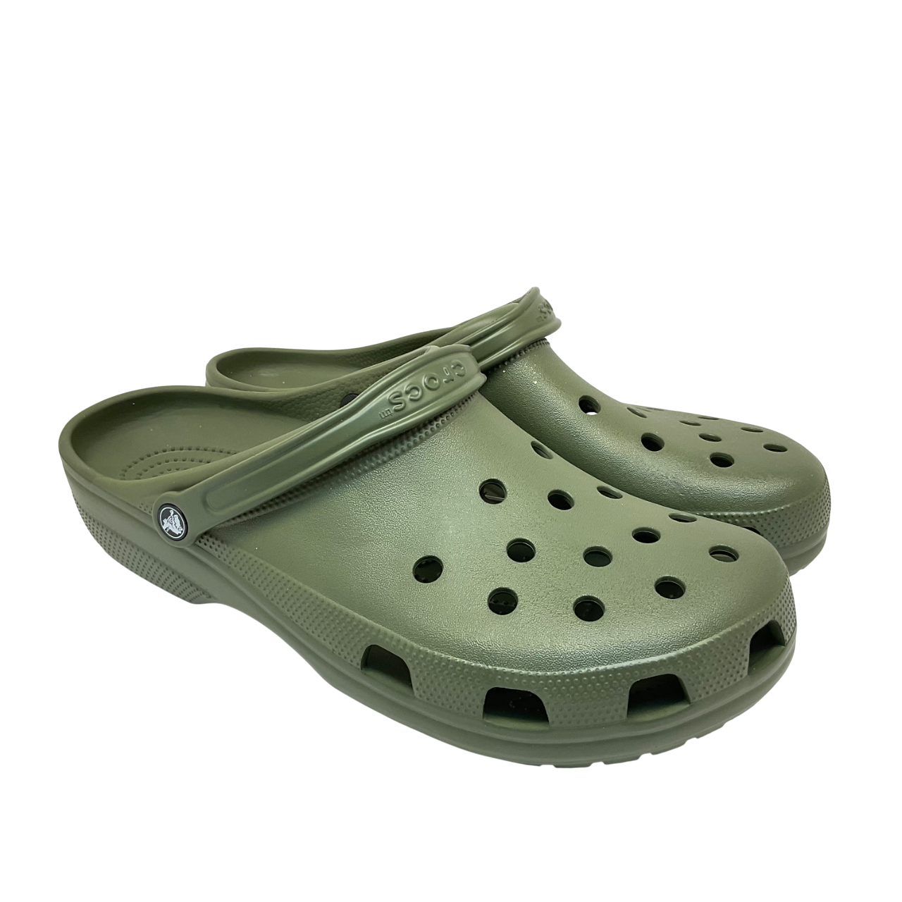 Crocs Men&#39;s Slip-On Classic Clog Sandals Forest Green Size 17M - $47.49