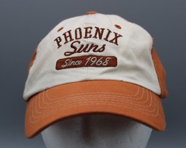 Phoenix Suns Adjustable Hat Authentic Team Shop Premiums Hat Orange &amp; Wh... - £10.08 GBP
