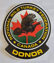 NATIONAL WILD TURKEY FEDERATION CANADA NWTF DONOR STICKER DECAL ADVERTIS... - $9.99
