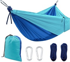 Camping Hammock, Double &amp; Single Portable Hammocks with 2 Tree Straps and - £31.96 GBP