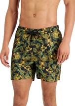 Inc Men&#39;s Regular-Fit Quick-Dry Tropical Palm-Print 5&quot; Swim Trunks Multi... - $258.64 MXN