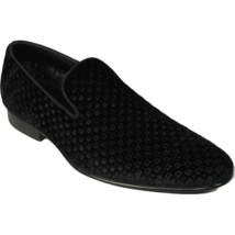 Men&#39;s Shoes Steve Madden Slip On Dress or Casual Velvet Lifted Black - £77.34 GBP