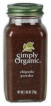 Simply Organic Chipotle Powder ORGANIC 2.65 oz. Bottle - £11.01 GBP