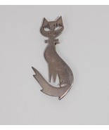 Mexican TC 67 Sterling Silver 925 Kitty Cat Brooch Pin Pendant - €26,23 EUR