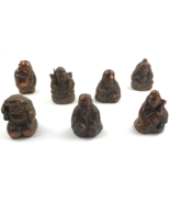 Seven Lucky Gods SET Marked Occupied Japan Bronze Copper Numbered VTG Fi... - $148.48