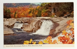 Lower Falls Kancamagus Highway Autumn Foliage NH Mike Roberts Postcard c1960s - $4.99