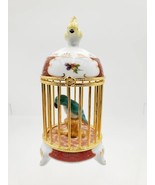 Vintage Porcelain Footed Bird Cage Gold Trim Figurine Trinket Box - €20,55 EUR Vintage Porcelain Footed Bird Cage Gold Trim Figurine Trinket Box - €20,55 EUR