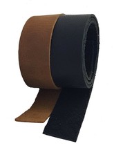 Leather Strips &amp; Straps Black &amp; Brown 64 cm lengths - £7.06 GBP