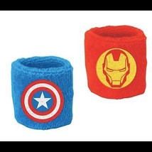 Avengers Assemble Iron Man Captain America Sweat BandsBirthday Party Fav... - £3.94 GBP